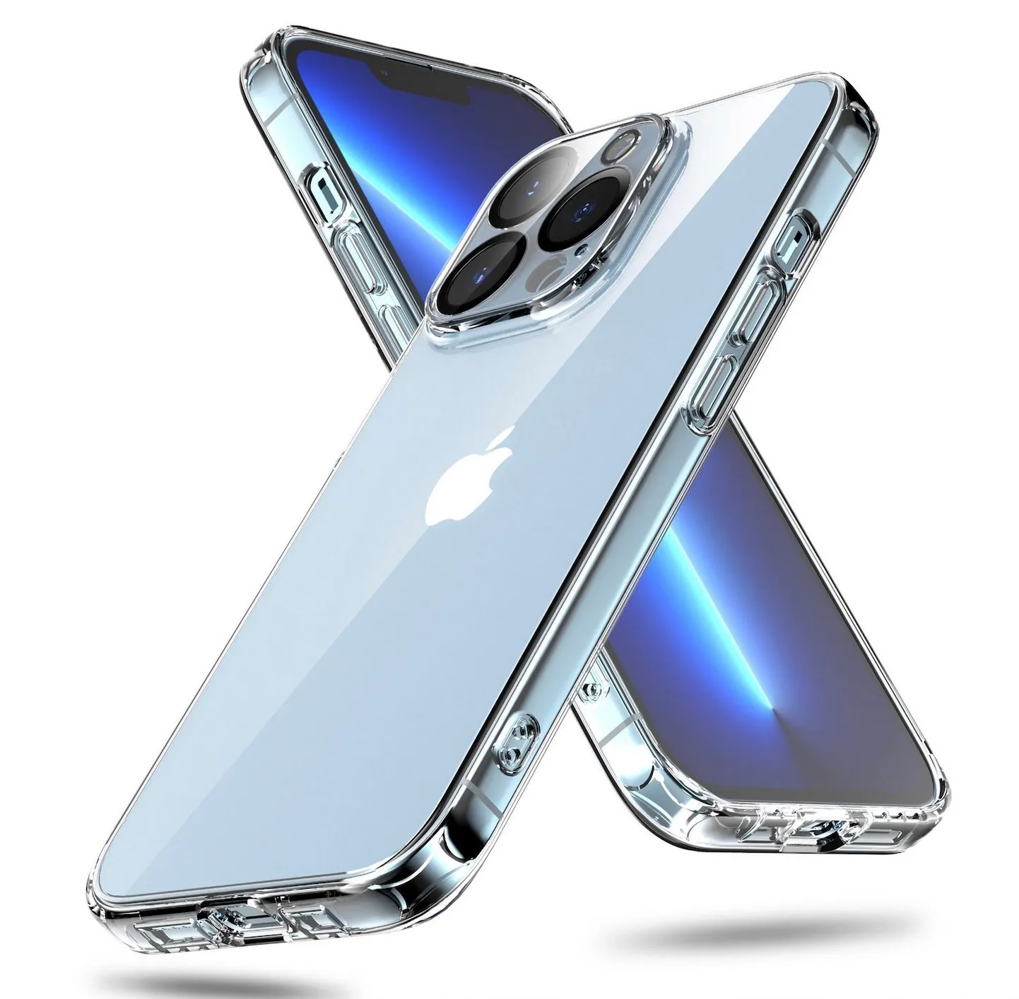Crystal Clear Cases Soft TPU Gel Protective Phone Cover för iPhone 14 13 12 11 Pro Max XR X XS 8 7 Plus stötsäker transparent
