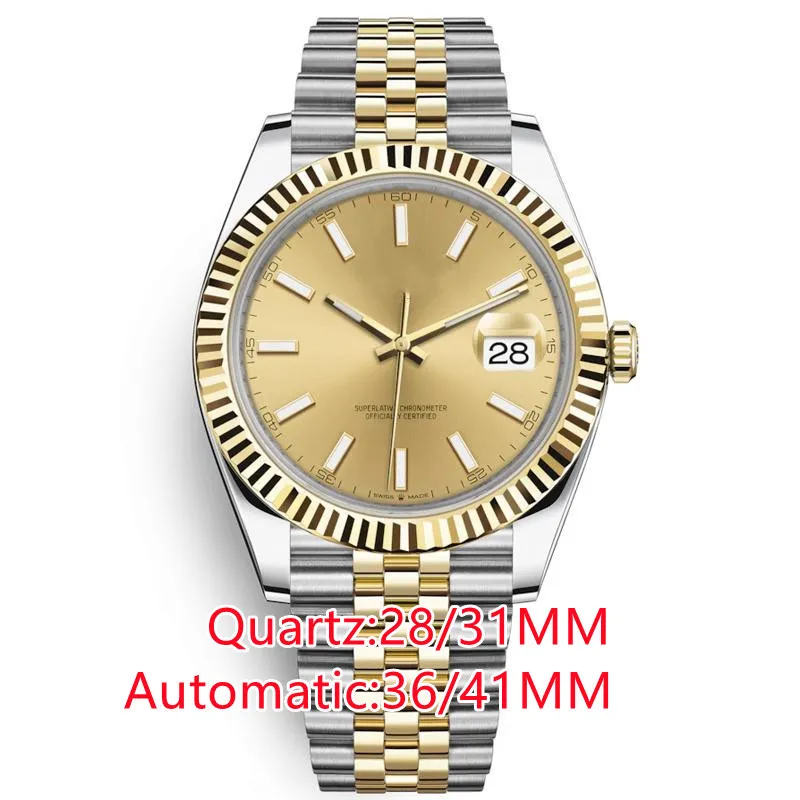 22ss Top wysokiej jakości 36mm męskie precyzja i trwałość mechanizm automatyczny zegarek ze stali nierdzewnej kobiety wodoodporne świecące zegarki na rękę