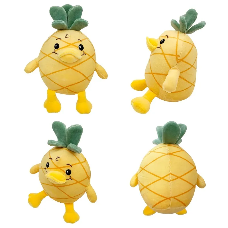 Fabrik Großhandel 27cm Ananas Ente Plüsch Spielzeug Anime Peripherie Puppen Kinder Geschenke