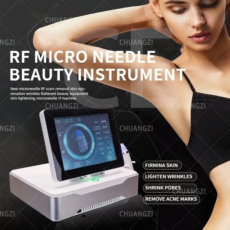 RF معدات الكسور microneedle آلة حب الشباب علاج الوجه رفع الجلد جمال الجمال