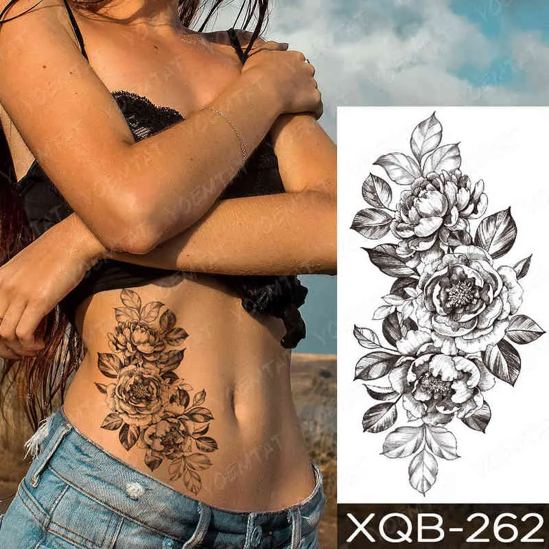 12 Metall-Tattoo-Aufkleber & 3 Gesichtsaufkleber | Wasserdicht, Temporär | Mit Glitzer-Feder-Blumen-Motiven | Für Erwachsene & Kinder