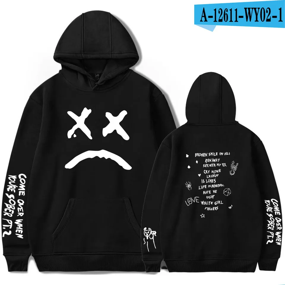 Lil Peep Hellboy Hoodies Manner Frauen Kapuze Streetwear Sweatshirts Lil Peep Fans Hoodie Harajuku Hip Hop Kleidung UbergroBe Hoodie Y0121 Von 32 55 DHgate