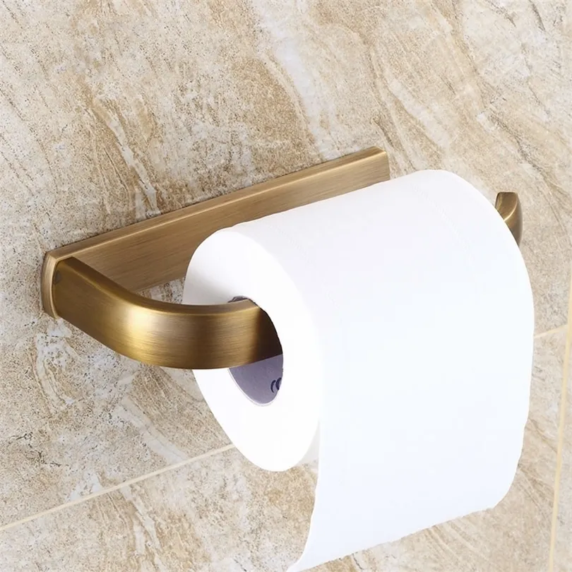 AUSWIND Portarotolo per carta igienica spazzolato europeo Ottone antico Scatola per fazzoletti quadrati Portarotolo Set di accessori per il bagno Prodotti T200425