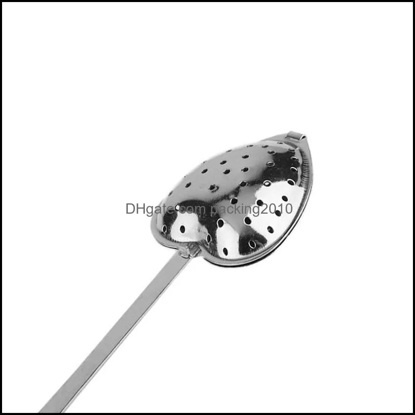Kitchen Tool Love Heart Shape Style Stainless Steel Tea Infuser Teaspoon Strainer Spoon Filter high quality