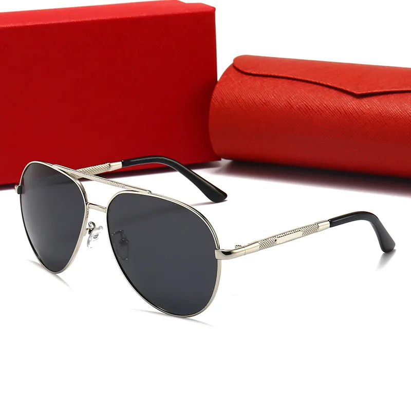 Fashion carti Designer Cool sunglasses pilot Polarized screw metal decorate retro style frame female driving outdoor goggles UV protection lunette de