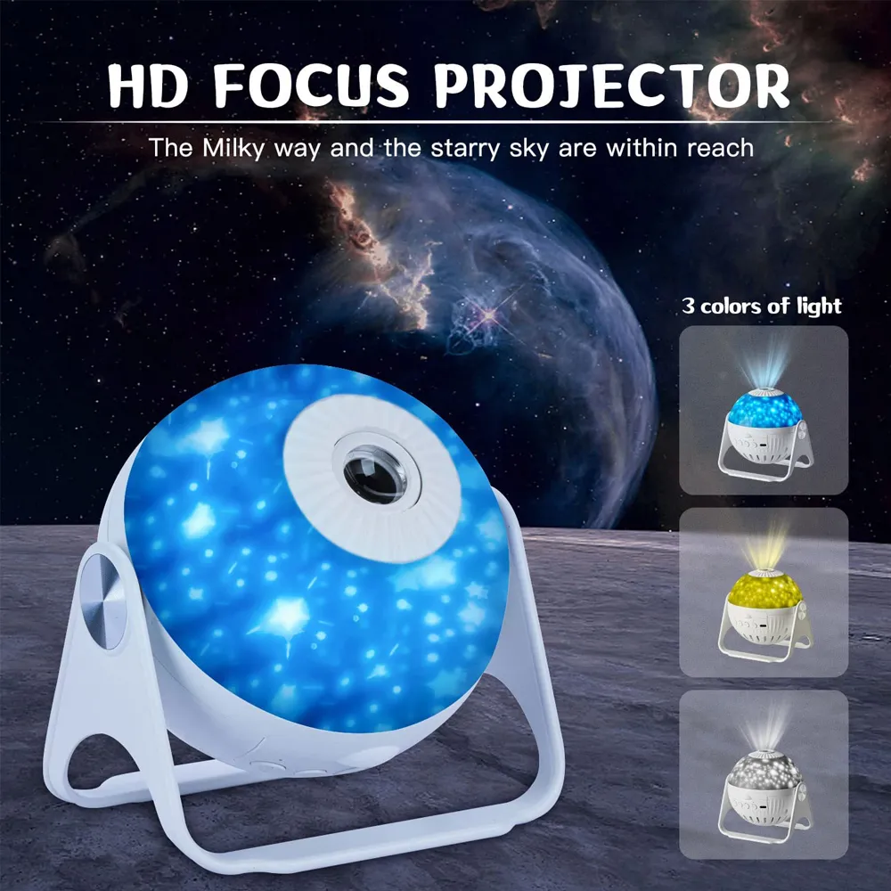  Proyector Galaxy Star Luz nocturna: Proyector de sistema solar  de 20 planetarios, 12 constelaciones con altavoz Bluetooth, control remoto  de 10 planetas que cambian de color, proyector para habitación :  Herramientas