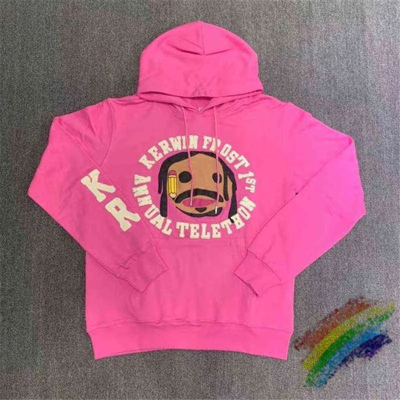 Schwerer Stoff Pink CPFM.XYZ FOR FROST Hoodie 3D-Schaumdruck CPFM.XYZ Pullover Kapuzenpullover T220802