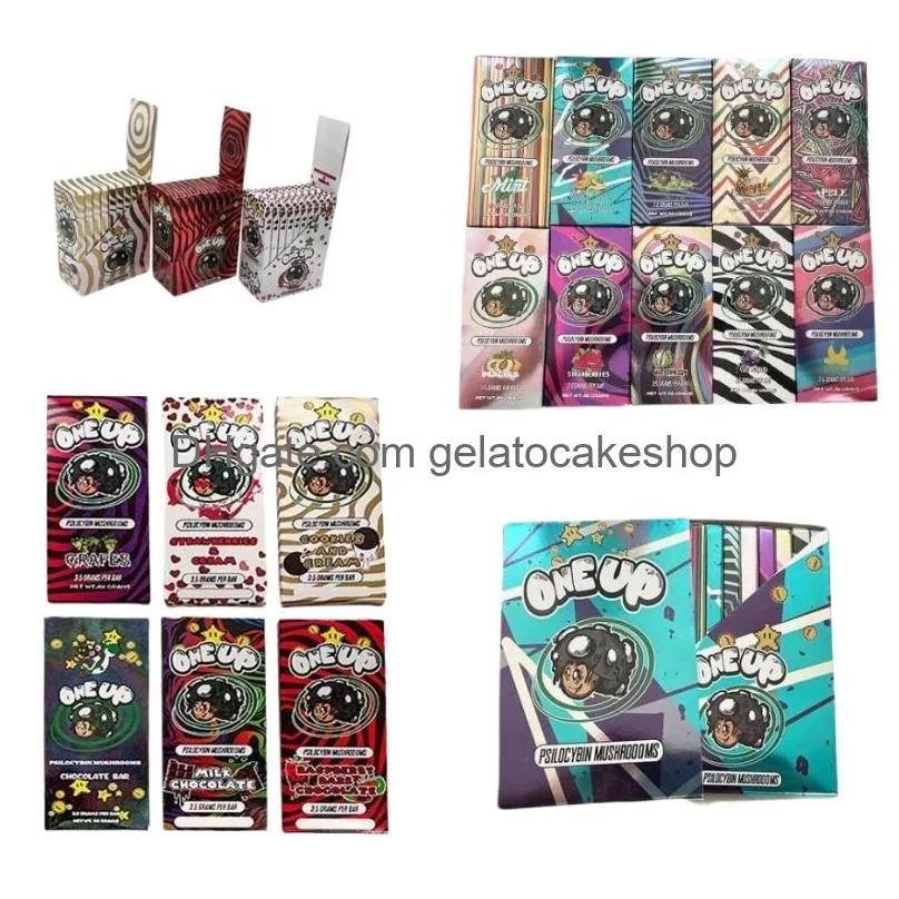 Caixas de embalagem One Up Molde de Chocolate Mod Compitable Leite Cogumelo Barra 3,5G 3,5 Gramas Oneup Pac Shapedbagsshop Dh24J