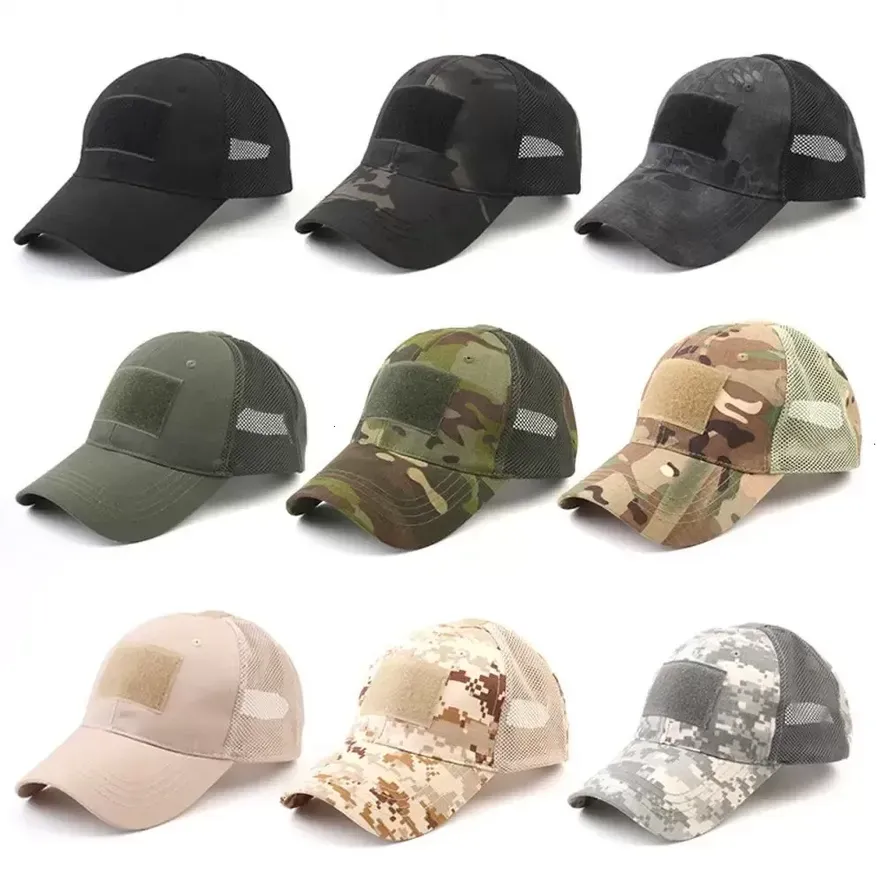 16 styles armée fan snapbacks casquette de baseball en plein air mâle tactique camouflage chapeau sport bâton magique chapeau de soleil C0816