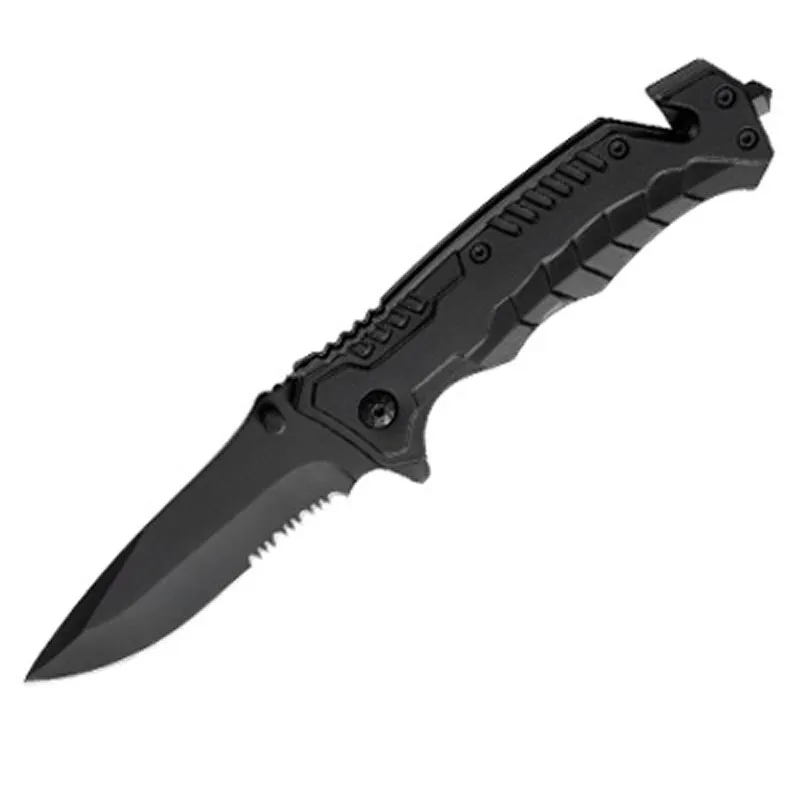 outdoor camping knife KV-038 half tooth and full blade Convenient folding pocket knives palm fit design handle fruit or garden EDC tools GB browning X50 boker