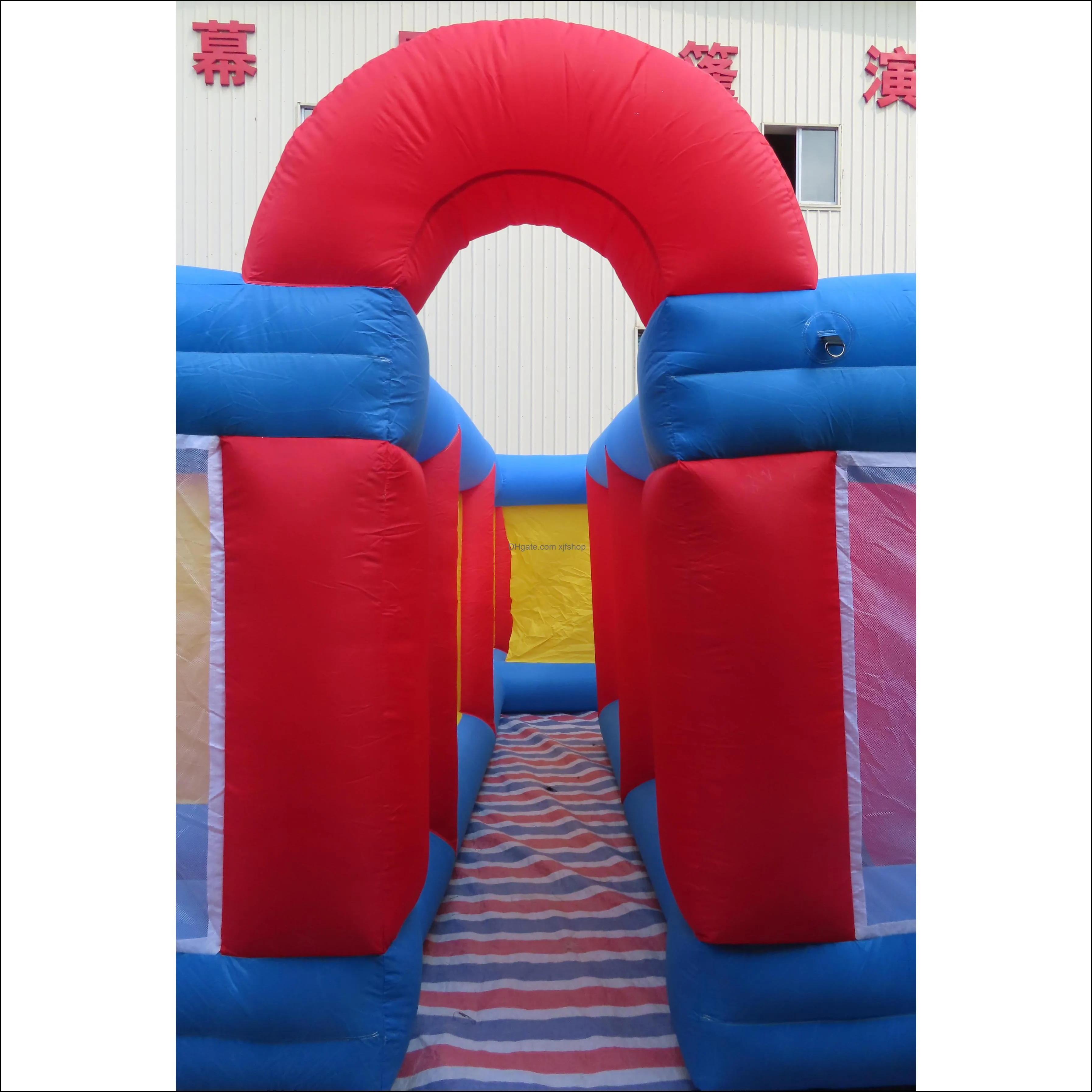 portable outdoor adult kids inflatable maze,9x9m  inflatable puzzel maze carnival game field