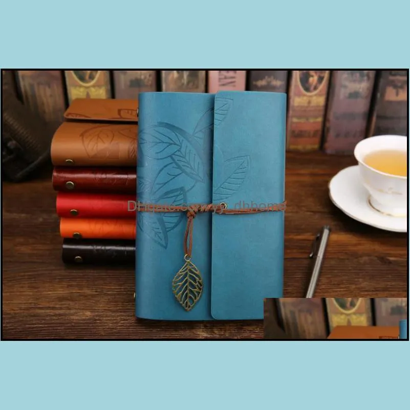 european creative notebook school office supply vintage kraft papers writing notepads classical notebooks loose-leaf book sn1175