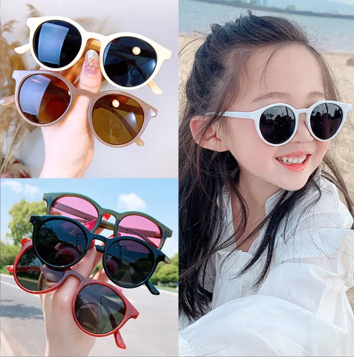 Lunettes de soleil rondes pour enfants, à la mode, pour garçons et filles, élégantes, pour bébés étudiants, lunettes de fête, UV400