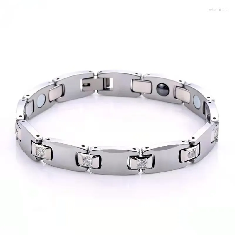 Cadena de eslabones 2022 pulsera de carburo de tungsteno de Zirconia cúbica de lujo para hombres y mujeres joyería de aniversario de fiesta de moda pulseras de hombres