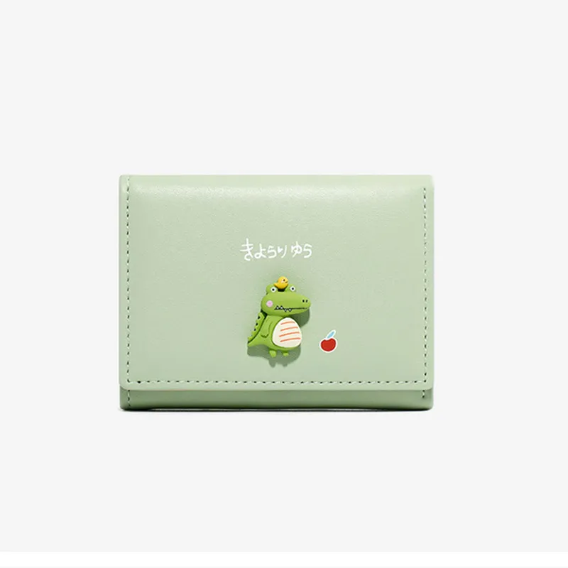 Coin Purses New Ins Mini Personality Cute Leather Wallet Korean Version Of The Lady Cross-border Short Small Three Fold Wallet