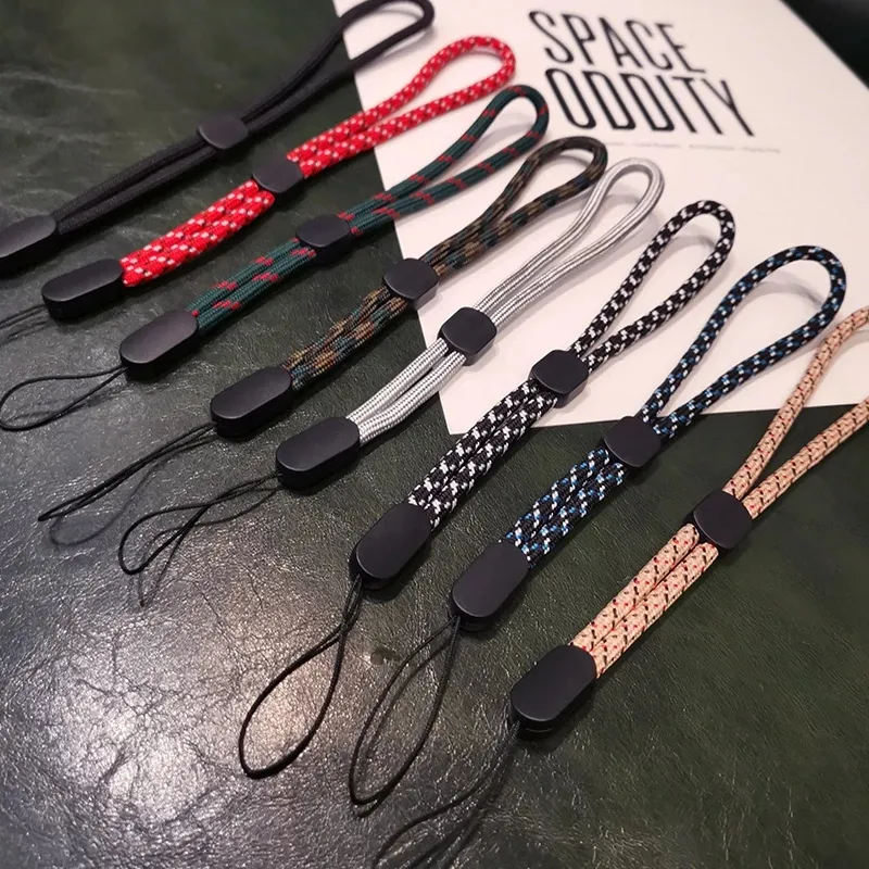 Lange und kurze Braid Phone Lanyard Halskette Handschlaufe für Iphone Huawei Redmi Xiaomi Samsung Kamera GoPro Schnurhalter