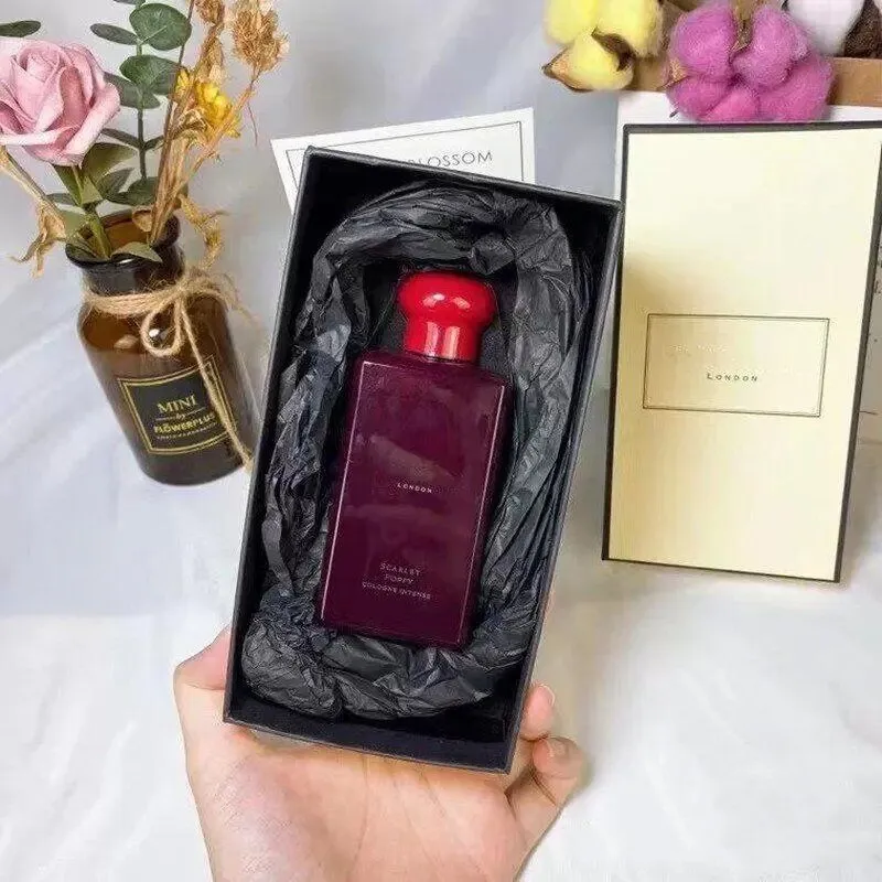 Gratis snel schip Jo Malone London Perfume Scarlet Poppy Keulen Intense geur Rode fles