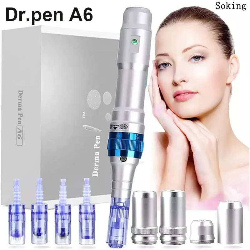 プロのワイヤレスタトゥーマイクロブレードDr.PenアクセサリーパーツUltima A6 Skin Care Machine Device Mesotherapy Facial Tools ElectricDerma Pen