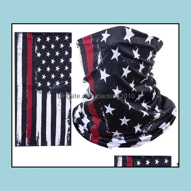 america flag masks sports masks scarf bicycle half face cover design face shield cycling outdoor face masks waterproof head scarf