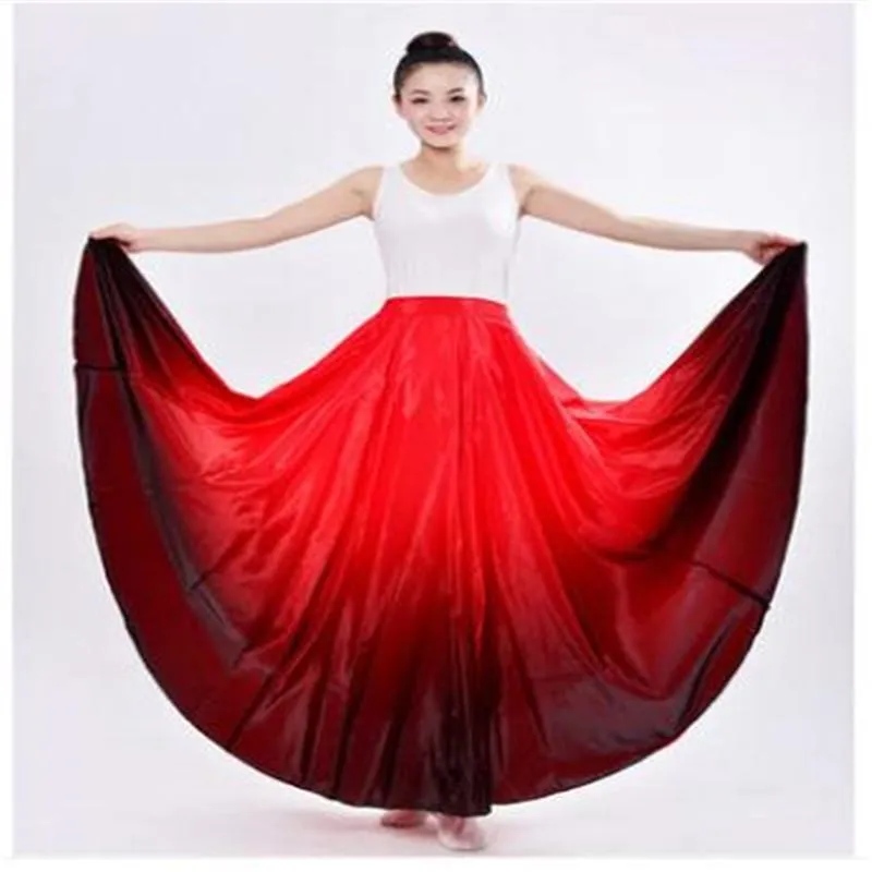 Stage Draag Women Flamenco Dance Rok Spaans Dancing Performance kostuum voor Vestido 360 gradenstage