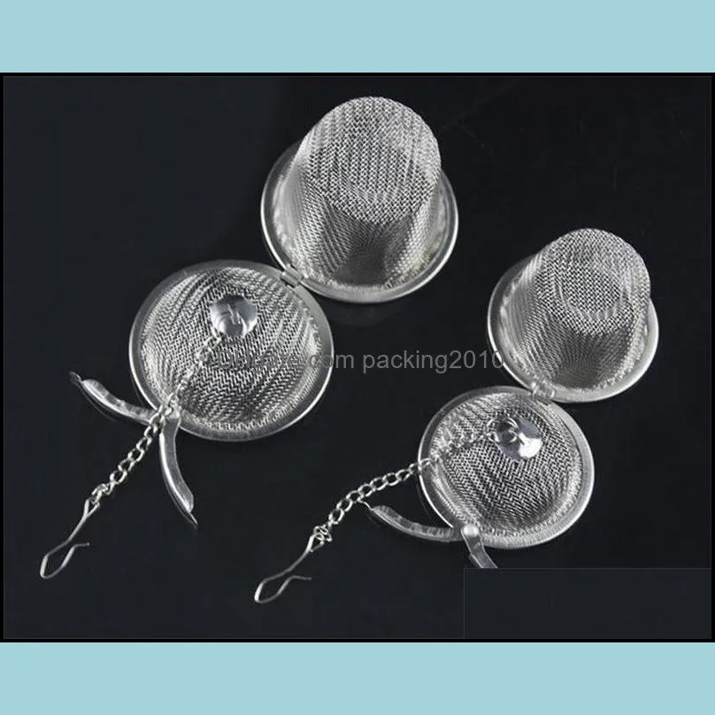 Stainless Steel Tea Infusers Mesh Ball Reusable Strainer Herbal Locking Tea Filter Infuser Spice Coffee Tea Tools