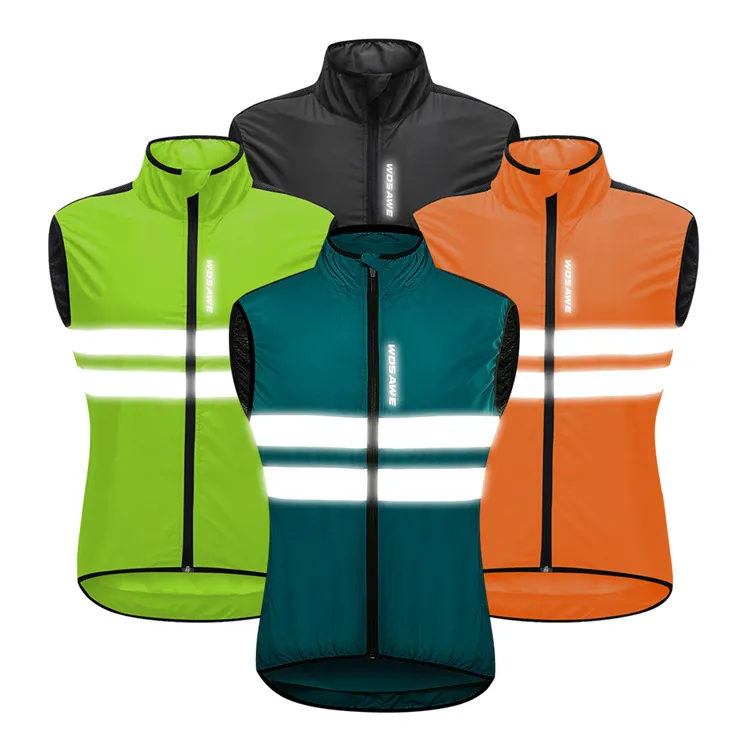 Wosawe Cycling Jacket Man Winddichte waterdichte reflecterende ultralight MTB Mountain Bicycle Wind Jackets Cycling Bike Wind Breaker