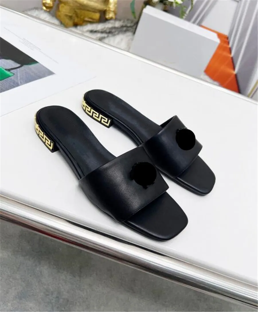 Women Summer Slippers Bench Bench Lady Sytsly Lady Printing Soft Sole Female Flat Low Hower Lower Leather Leathister Diling Diling Properatile F70507