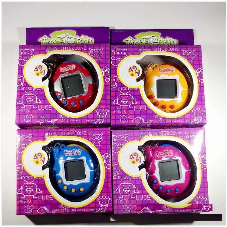 Fidget Toys Tamagotchi Elektroniczne zwierzaki 90S Nostalgiczne 49 zwierząt w jednym wirtualnym cybernetycznym zwierzaku Zabawki Breloczki Dzieci Prezent DHL