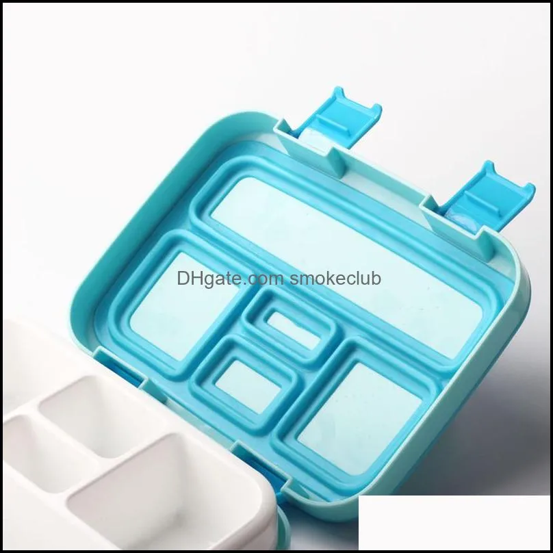 Portable Lunch Box Bento BPA Free Picnic Food Container For Kids Sealed Salad Outdoor Camping Tableware 220228