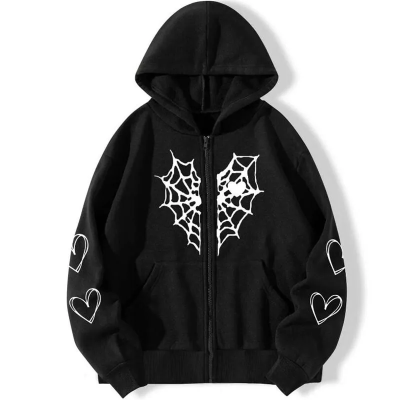 G.E.E.K RHINESTONE DAMAGED ZIPPED HOODIE