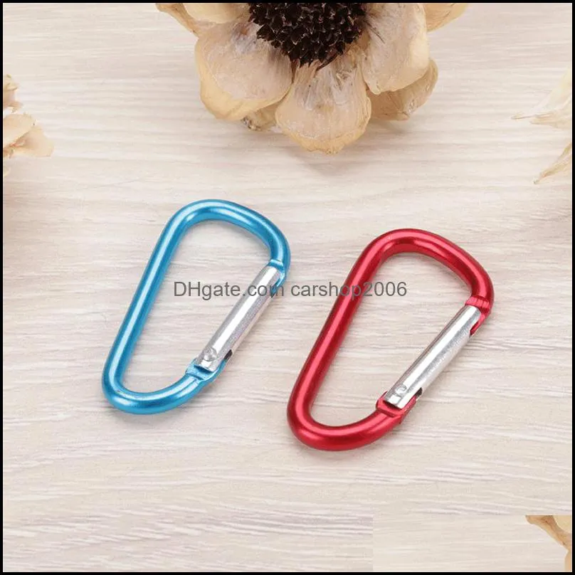 fashion small carabiner snap hook key rings aluminum mountaineering bag keyring bottle handle carabiners buckle keyfobs p70fa