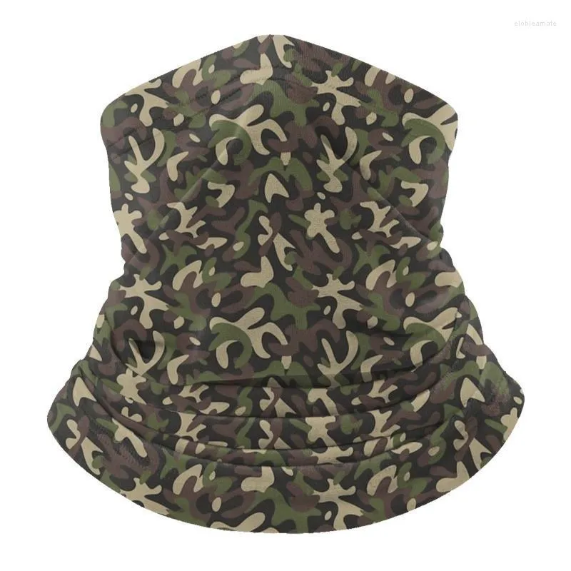 Berets Regular Mounted Print Multifunctional Scarves Scarf Camouflage Army Color Face Head Wrap Cover Sun Protection Outdoor HikingBerets El