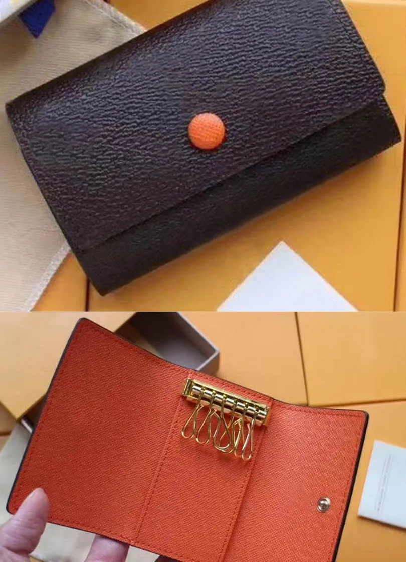 6 حالات رئيسية العلامات التجارية للنساء حامل بطاقة الائتمان مصممين محفظة جلدية مفتاح Mini Mani Man Man Coin مع Box M62630 M60701 N62630 N41624