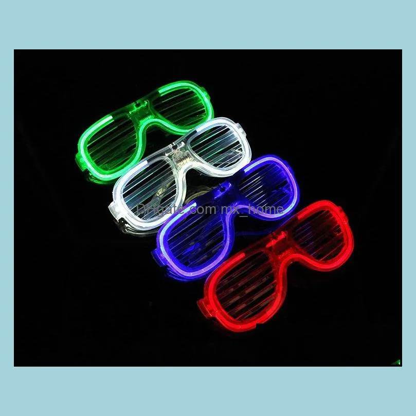 halloween led shutter glasses full light shutter glasses square love glass fashion for club party supplies