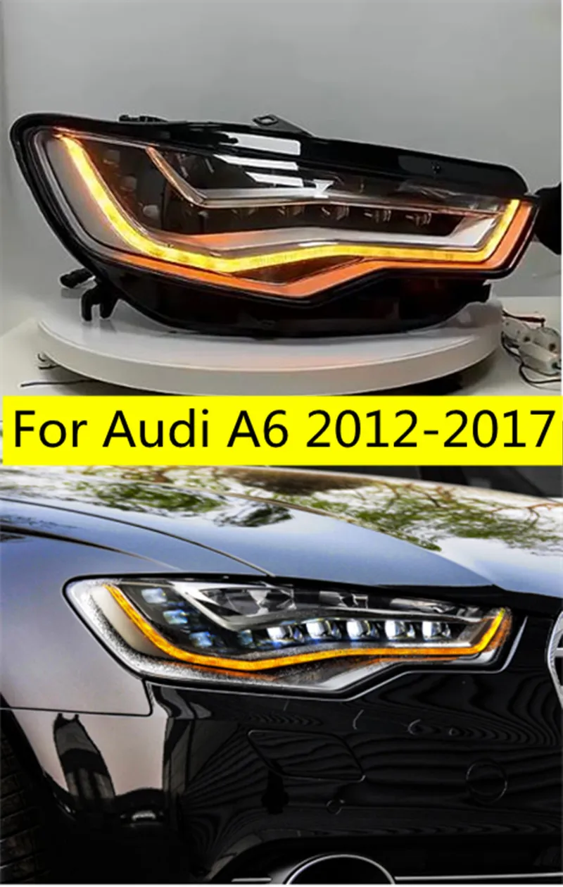 Bildelar Huvudlampa för Audi A6 LED-strålkastare 2012-15 Strålkastaruppgradering A7 Design LED-strålkastare DRL Dynamic Singal High Low Beam