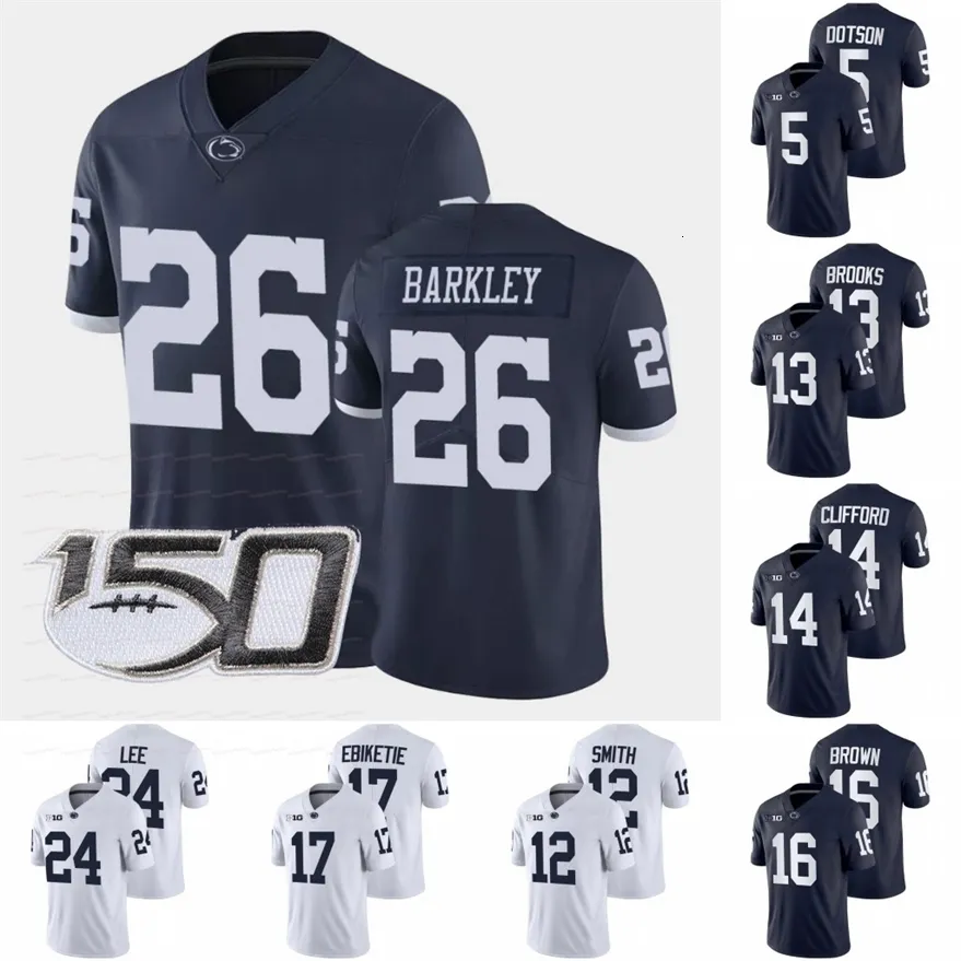 A3740 Penn State Nittany Lions College fotbollströjor Sean Clifford Jahan Dotson Devyn Ford Pat Freiermut Lamont Wade Brandon Smith Adisa Isaac