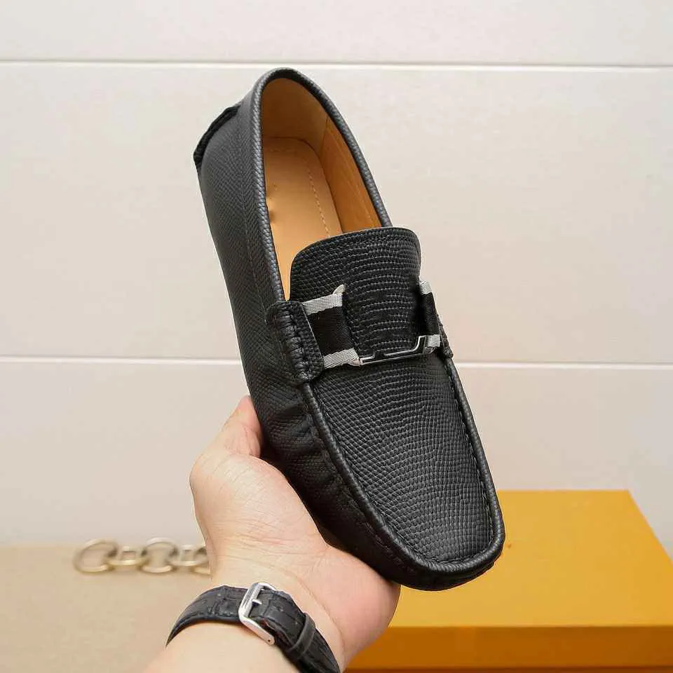 Hoogwaardige Designer Loafers Mens Dress Shoes Louiseity Fashion Luxury Leather Viutonity Shoe Beanies schoenen HFDHFDGH