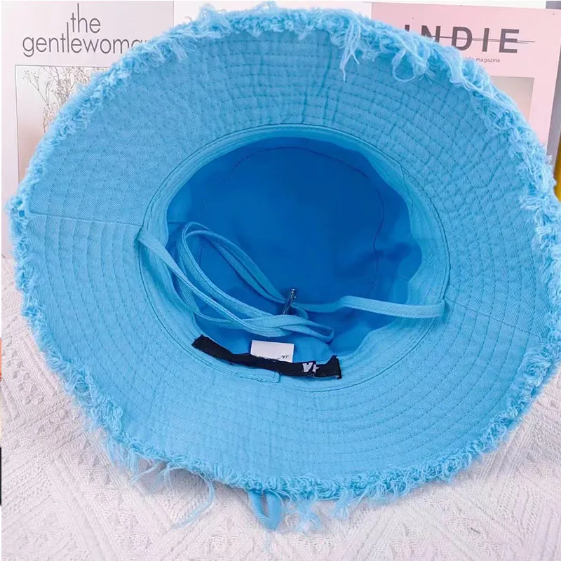 Designer Bucket Hats for Women and Men, Solid Color Wide Brim Artichaut  Classic Letters Fashion Travel Beach Summer Hat