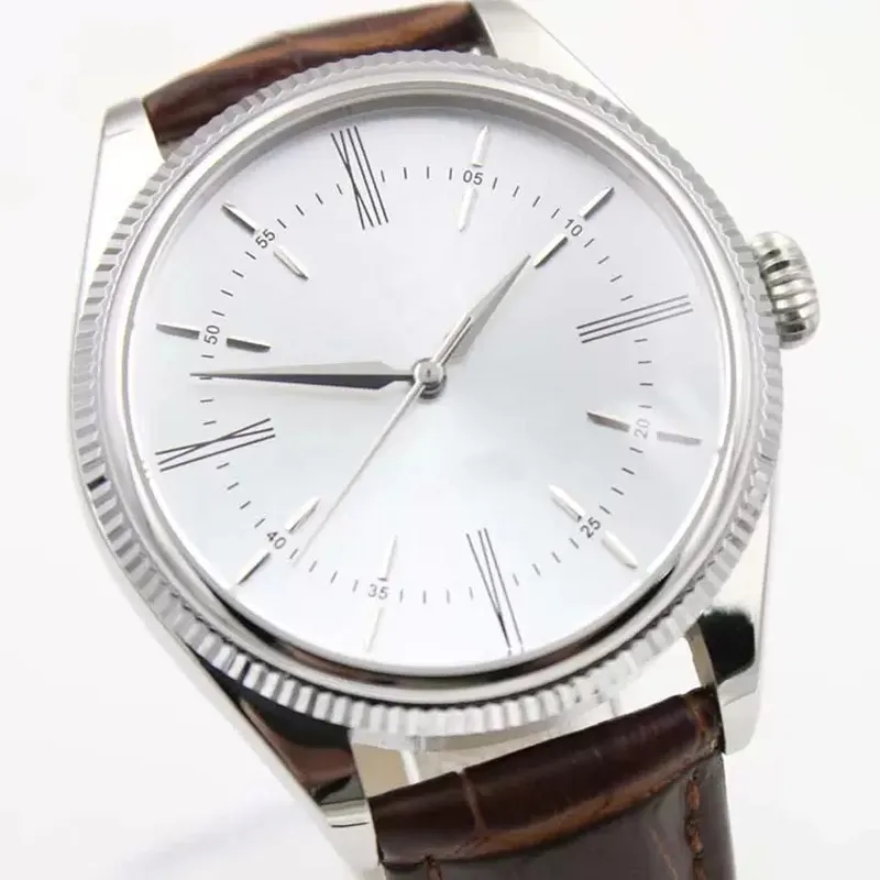 Male Wristwatch Automatic Mechanical Watch for Men Leather Strap 40mm Dial Sports Business Watch Pin Buckle Montre De Luxe Waterproof