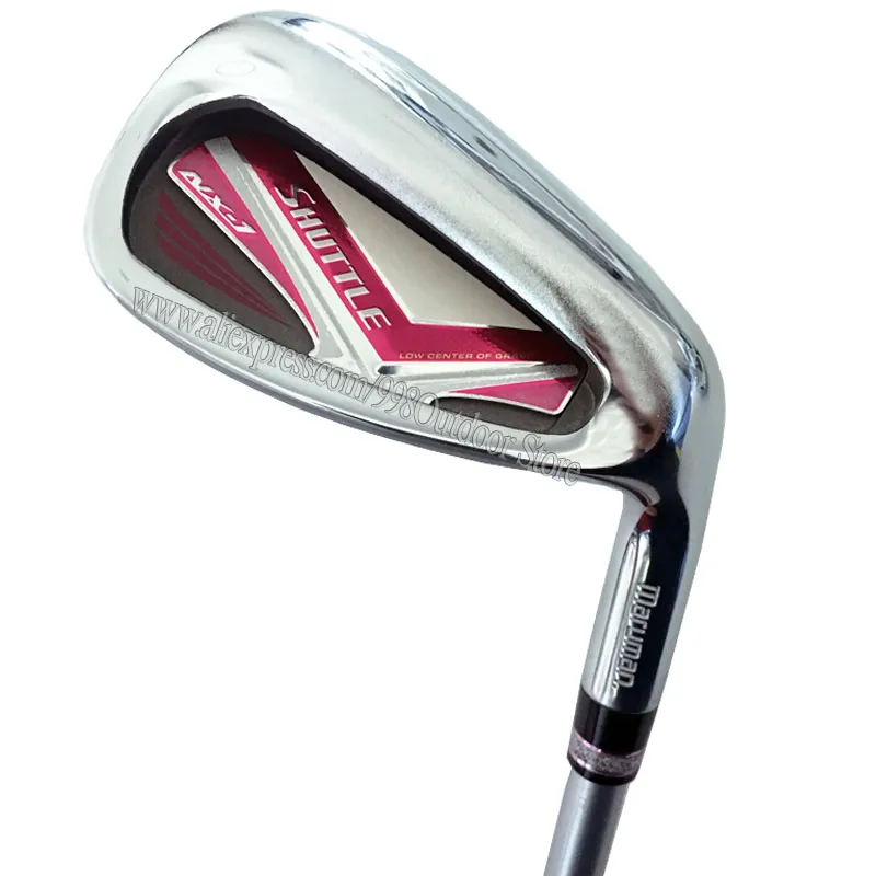 Women Golf Clubs Maruman Shuttle Golf Irons 6-9a S Högerhänt klubbuppsättning L flexgrafitaxel