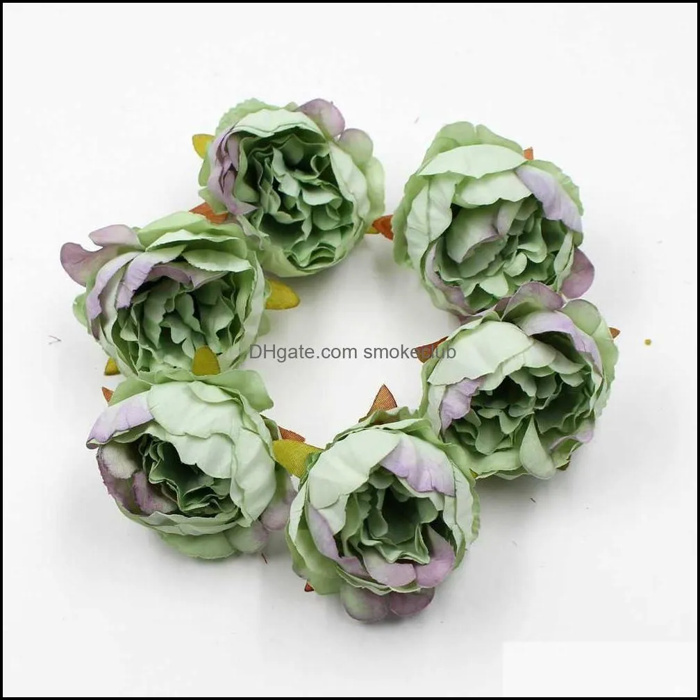 European rose artificial DIY craft home decoration set simulation small peony flower head