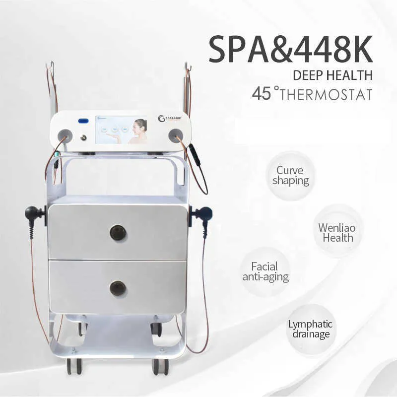 SPA448K INDIBA Fettentfernungs-Schlankheitssysteme Fördern Sie die Zellregeneration Temperaturkontrolle RET Tecar Therapy Shaping RF-Instrument Schönheit