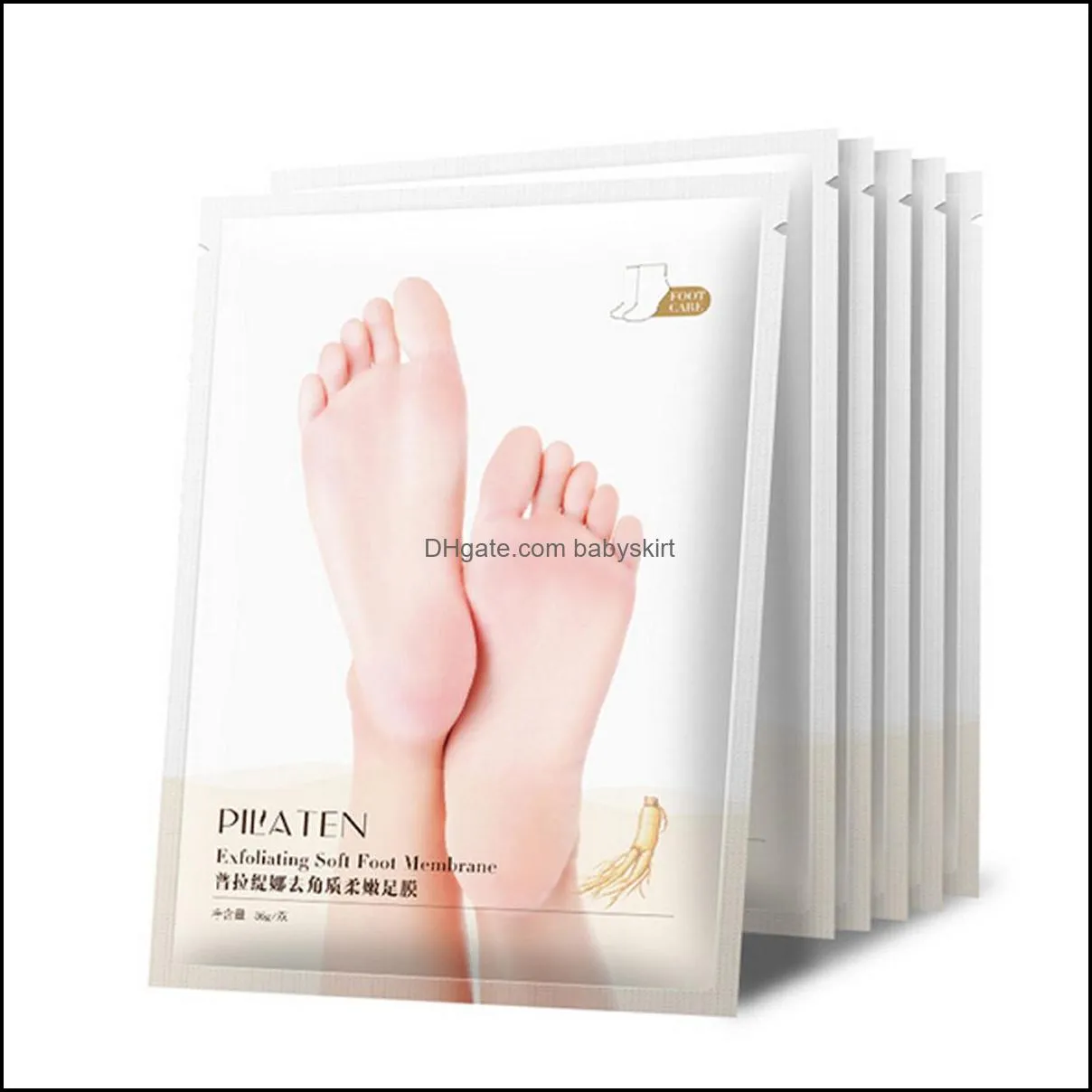 1Pair PILATEN Exfoliating Treatment Foot Mask Socks For Pedicure Baby Peel Feet Masks Skin Care Cosmetics Peeling