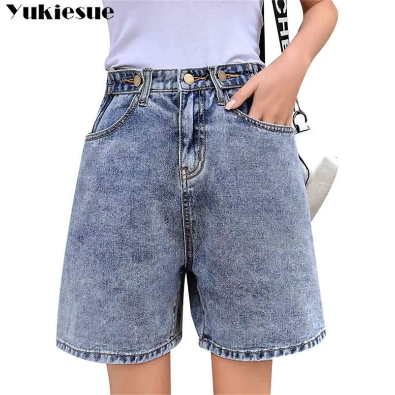 Vintage-Sommer-Jeans für Damen mit hoher Taille, Jeans-Shorts für Mama, Damen-Jeans für Damen, Übergröße 5XL, 210412