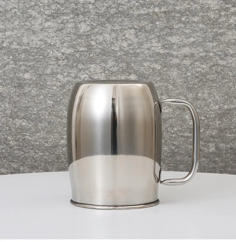 1000Ml Mug Coffee Tea Cup Mugs Stainless Steel liner Water Cup Ear Hanging Portable Beer Cups Travel Bottler