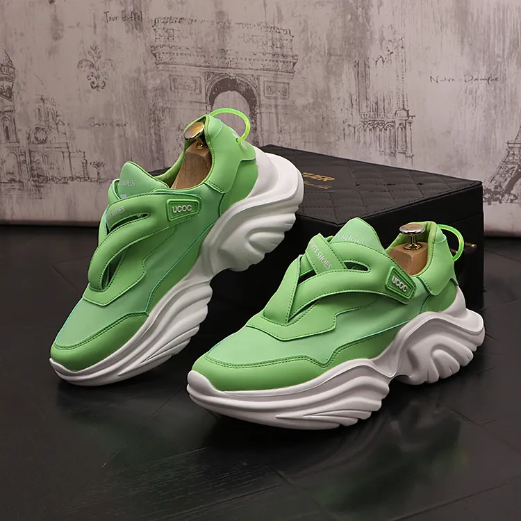 Mens shoes white clearance and green