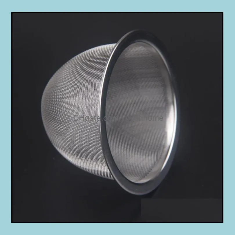 7.2cm diamter stainless steel metal mesh tea infuser reusable tea strainer filter for teapot kitchen tools sn4456