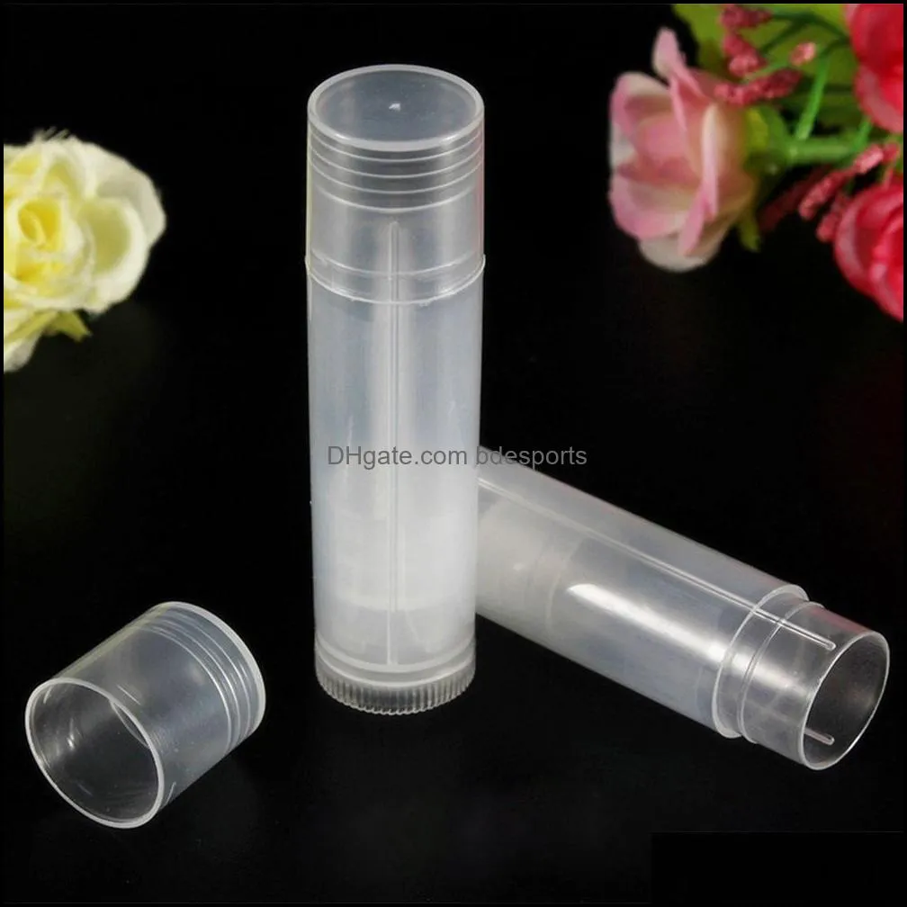 5g Empty Clear LIP BALM Tubes Containers Transparent Lipstick fashion Cool Lip Tubes Refillable Bottles Cosmetic 1000 pieces fast
