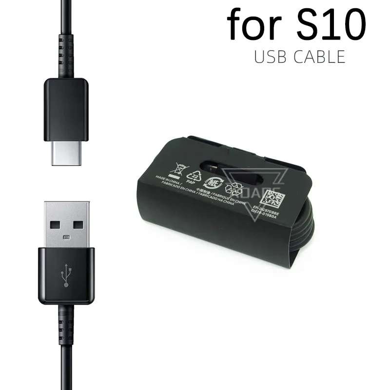 Cavo di ricarica rapida di tipo C da 1,2 m Cavi dati per telefono cellulare USB per Samsung S10 note10