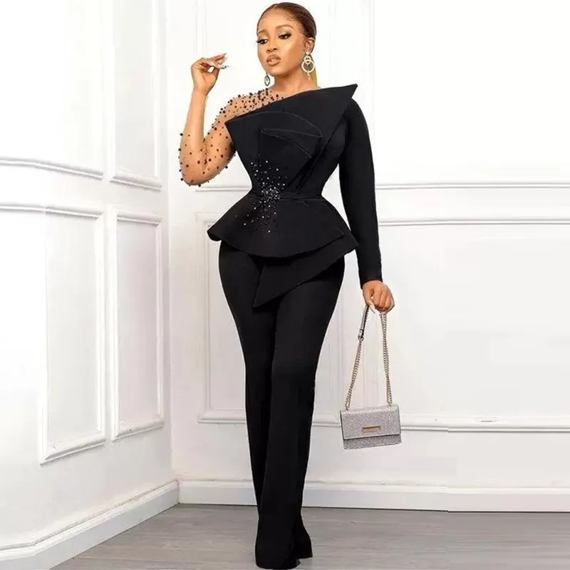 chinese dress ladies ONTINVA Women's Crew Neck Mesh Patchwork Long Sleeves Peplum Bodycon Dress  Irregular Hem Office Evening Cocktail High Waist Pencil Dresses (Black,S,Small)  at Amazon Women's Clothing store main image 1